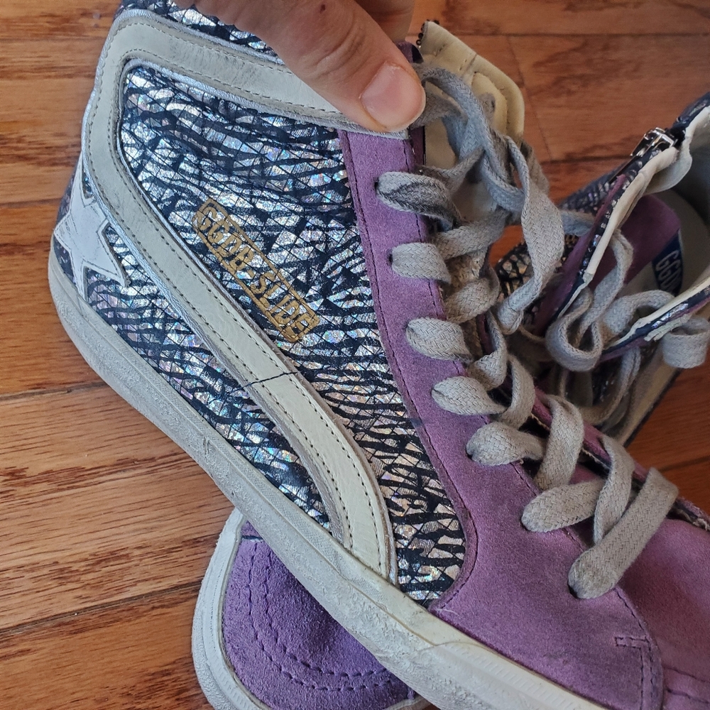 NEW Golden Goose Slide Purple 39 8 8.5